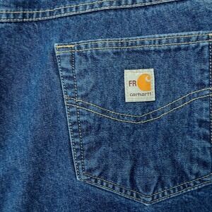 Carhartt Flame Resistant Jeans Mens 42x30 Relaxed Fit FR CAT 2 NFPA 2112 Denim